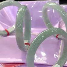 缅甸翡翠批发翡翠A货 珠宝饰品色泽均匀冰润 翡翠正圈翡翠手镯