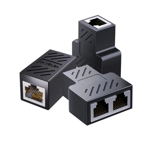 Network Direct Pass-through T-Rack Network Cable Extender Connector Ultra Six Category Cable Adapter Splitter Shanzai RJ45