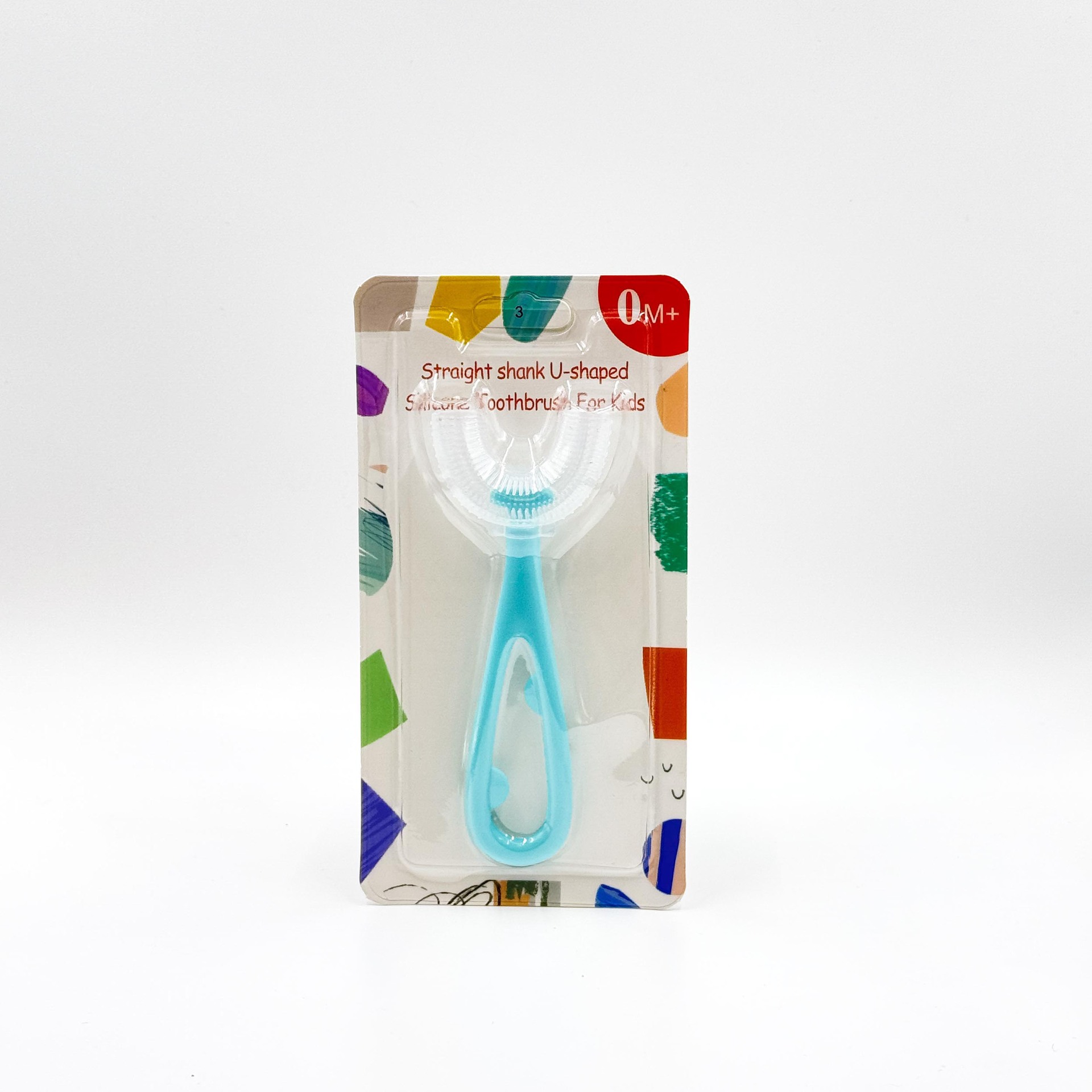 Inglés tarjeta de niños tipo u silicona líquida cepillo de dientes manual para bebés perezoso cepillo de dientes de boca cubierta limpieza oral