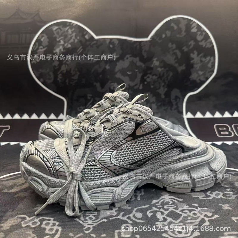 莆田パリ Track3XL ハーフスリップダッドシューズ男性と女性の靴レトロアウトドア厚底高さ増加カップルシューズランニングシューズ|undefined