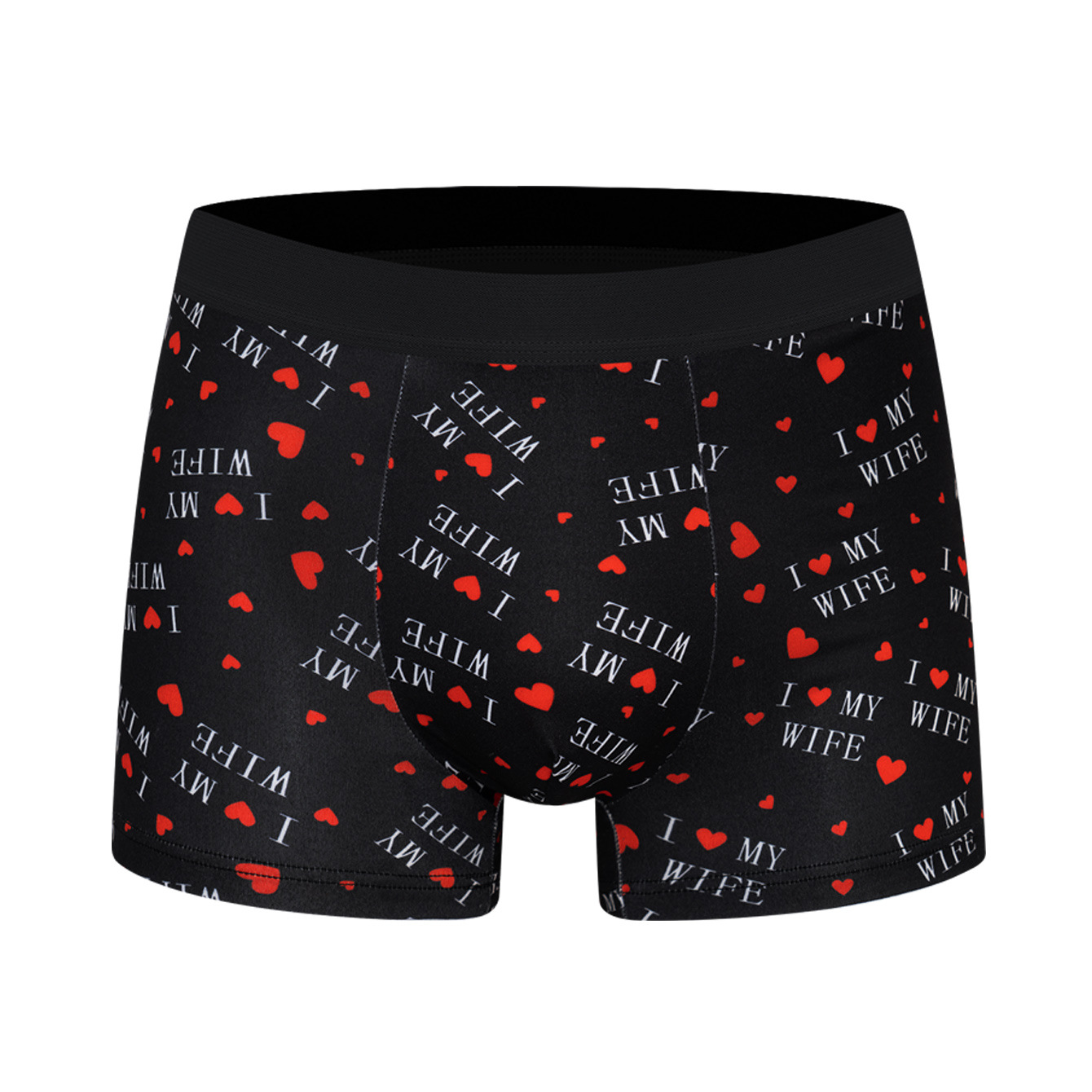 Boxers respirants pour hommes, taille mi-haute, imprimés, en coton et polyester, pour un confort décontracté au quotidien_voghion.com