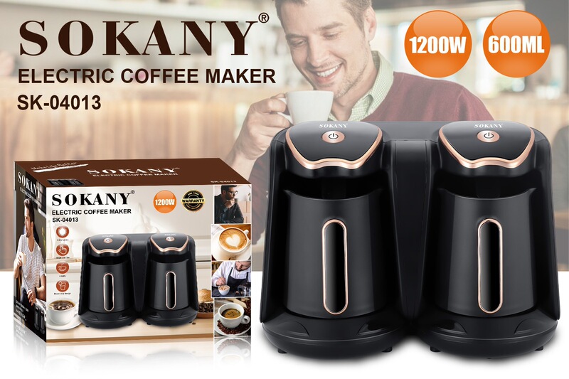 Export 04013 Coffee Machine Integrated Dual-Cup Coffee Maker Turkish Moka Pot Coffee Maker Export 04013 Coffee Machine Integrated Dual-Cup Coffee Maker Turkish Moka Pot Coffee Maker