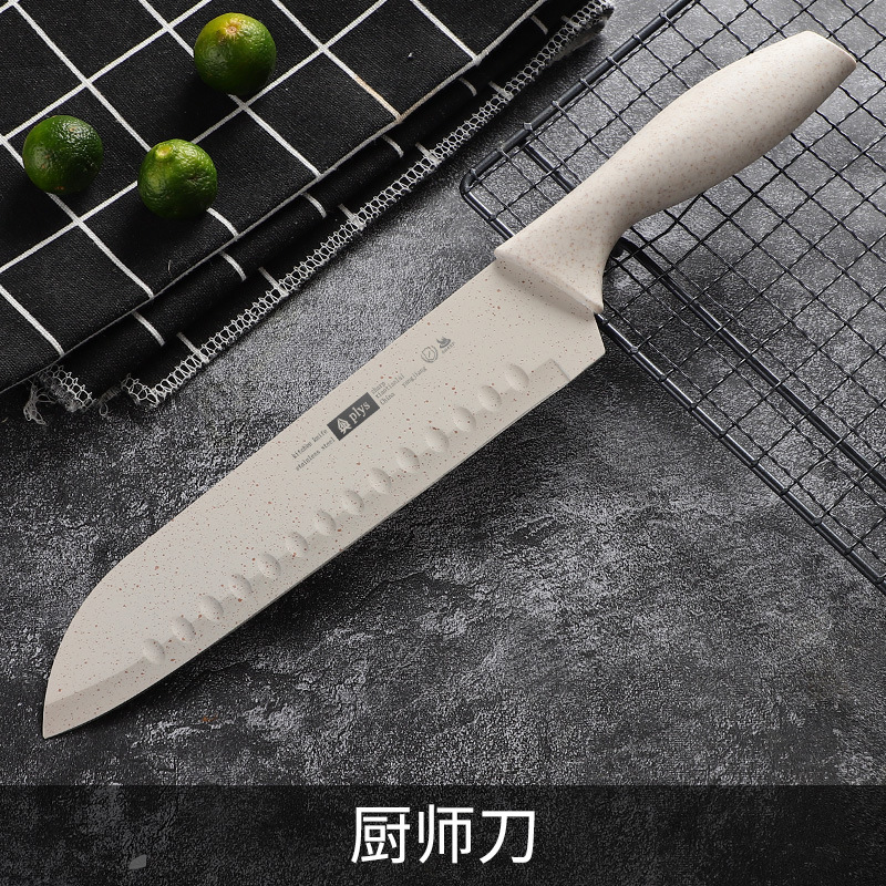 [밀짚] 셰프칼 [칼커버 포함]-60°위 -18cm-110mm