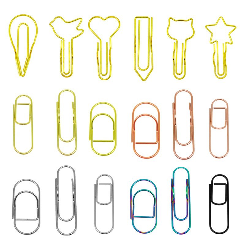 Clip de bolígrafo con forma de corazón colorido transfronterizo, clip de metal multifuncional creativo para cuaderno, portalápices portátil, accesorio para cuaderno, artículo de papelería.