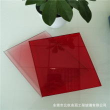 彩色夹胶玻璃制作5+5双白玻、超白夹EVA彩色胶片 可加工各种颜