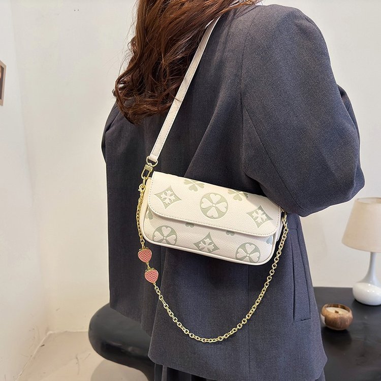 Borsa a tracolla quadrata retrò vintage con catena per donna_voghion.com