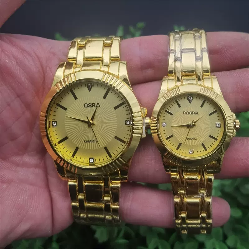 跨境经典潮流时尚石英腕表  简约学生表男士钢带休闲手表男女同款