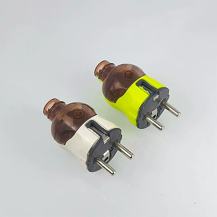 外贸欧式插头二极电源4.8包胶两脚插头 欧规插头电源插头二极插头