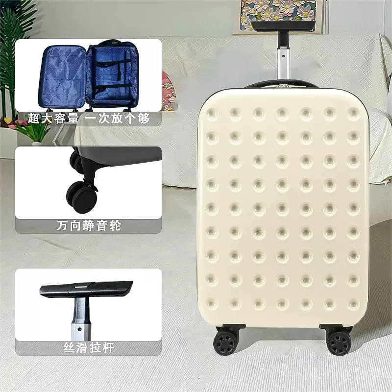 PC大容量登机箱可扩容收纳旅行箱20寸折叠超轻耐磨透气轻便行李箱