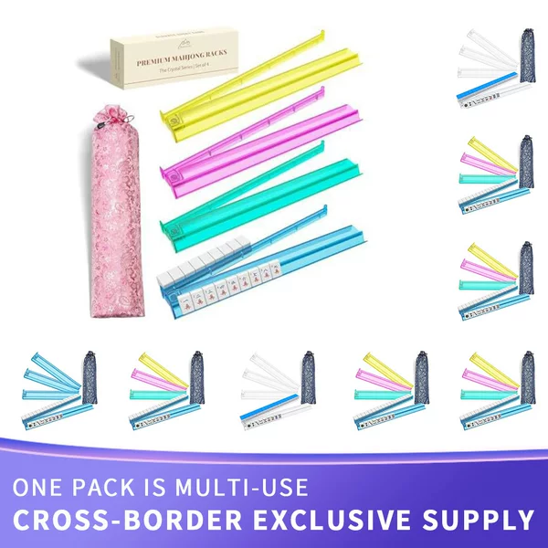 Amazon's best-selling product: multifunctional board game, universal and convenient mahjong ruler, three-in-one card sorting and arrangement ruler with sliding rod