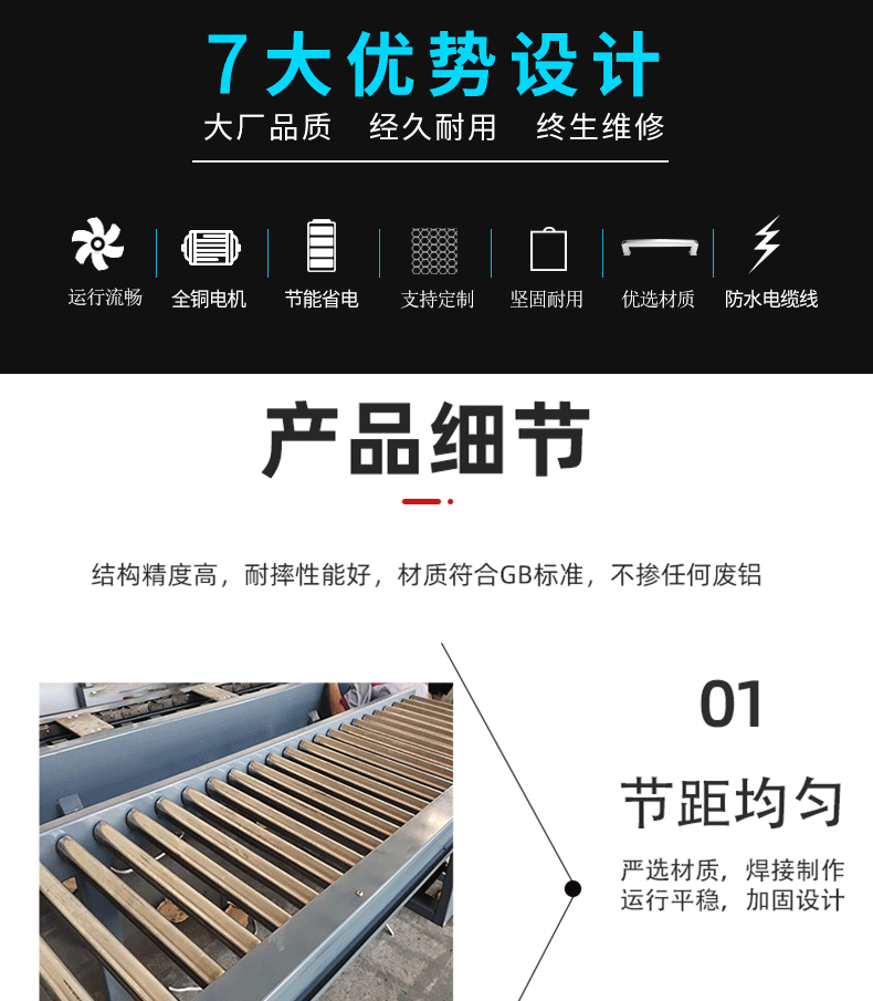 不锈钢滚轮传送带