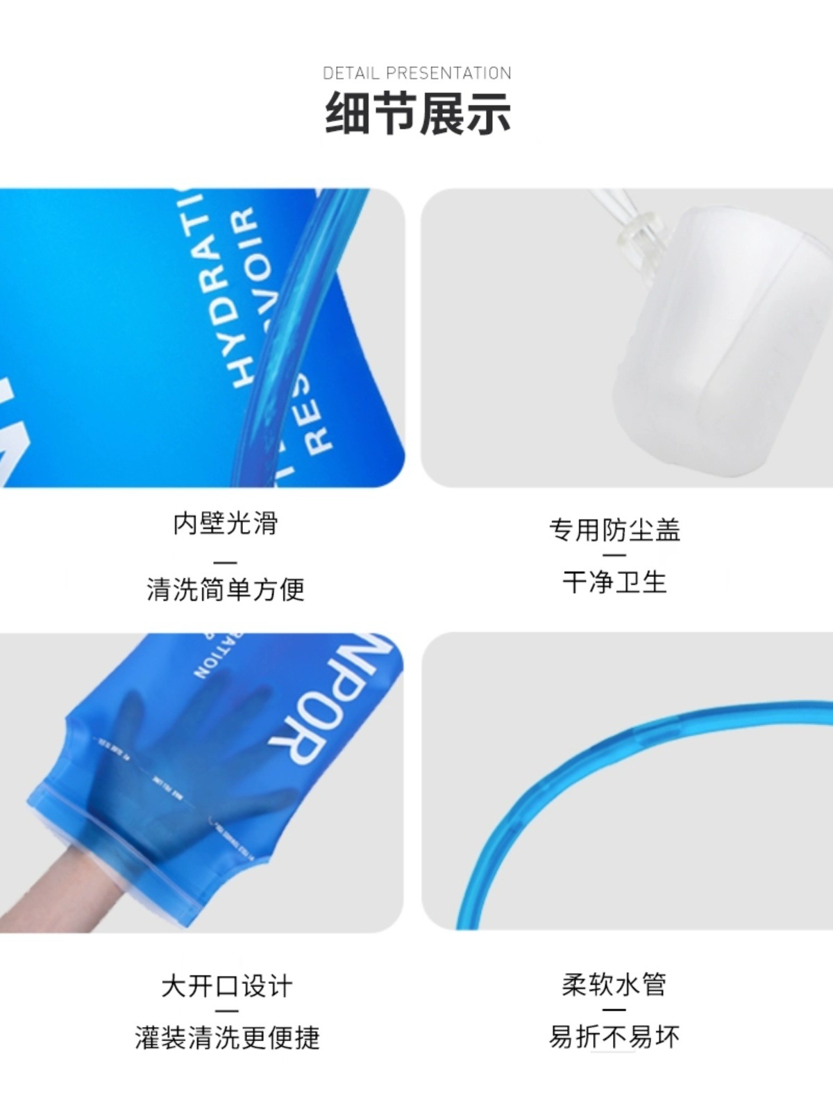 XINPOR bolsa de agua al aire libre portátil plegable de gran capacidad deportes de montaña ciclismo de montaña 1L2L3L bolsa de agua