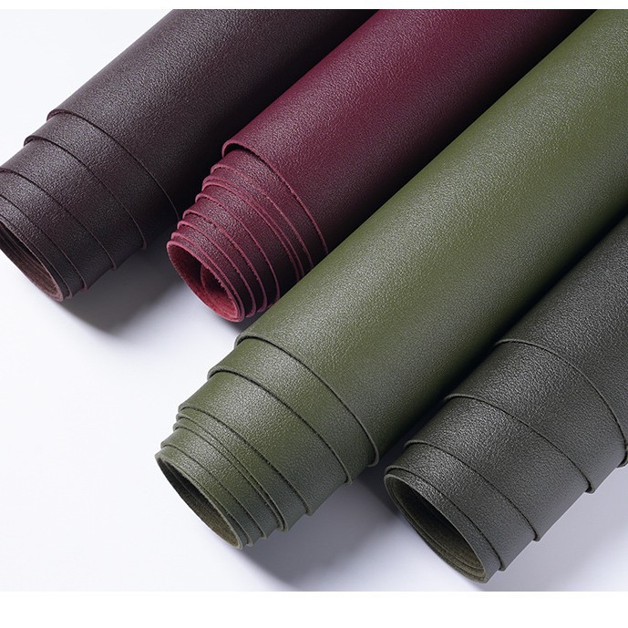 Pvc 1.2 Thick Nappa Pattern Sheepskin Imitation Cotton Velvet Bottom Leather for Bags, Sofas, Car Seat Cushions, Thick Leather, Belt Leather, Artificial Leather