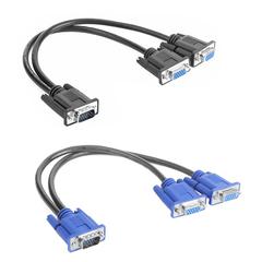VGA 1入力2出力アダプタープロジェクター用コンピューターモニタースプリッター