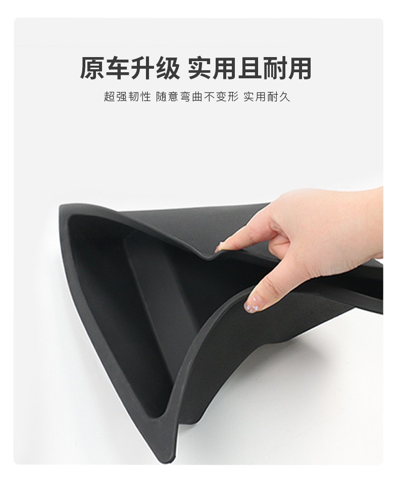 The Storage Box Is Suitable for the New Version of Tesla Model 3, a Trunk Storage Organizer, Side Luggage Box, and In-Car Storage Solution
