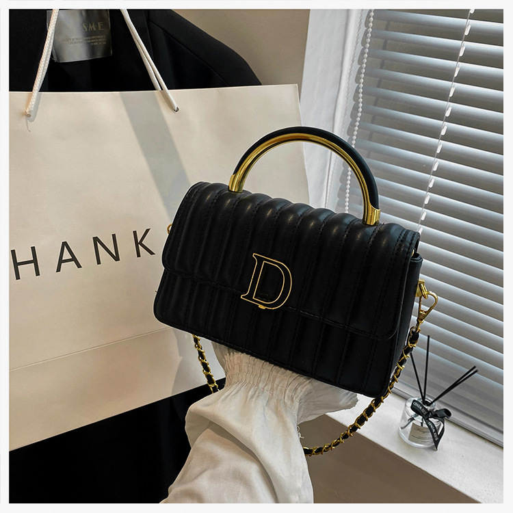 Hochwertige, leichte, luxuriöse, weiche Ledertasche mit bestickter Kette, kleine, duftende Tasche für Damen, vielseitige, modische Textur, One-Shoulder-Crossbody-Handtasche_voghion.com