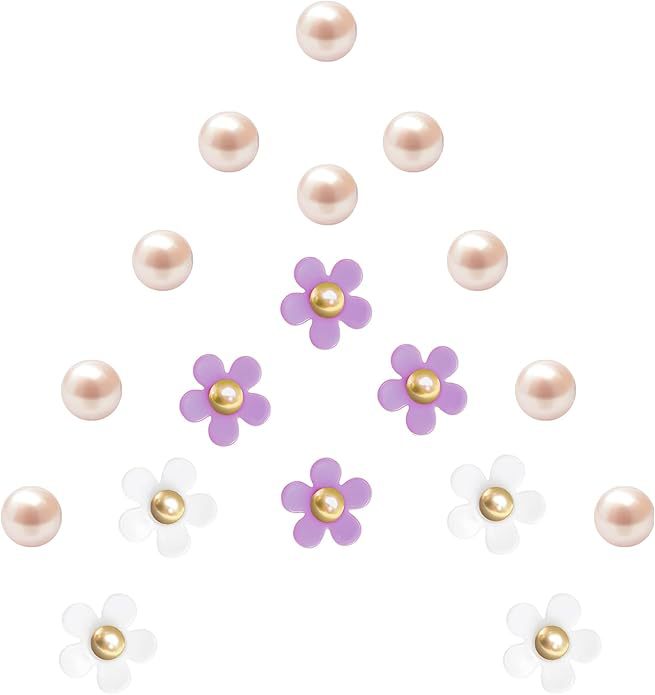 Bolsas de hoyos DIY decoración de perlas daisy hoyos bolsas de joyería colgante set