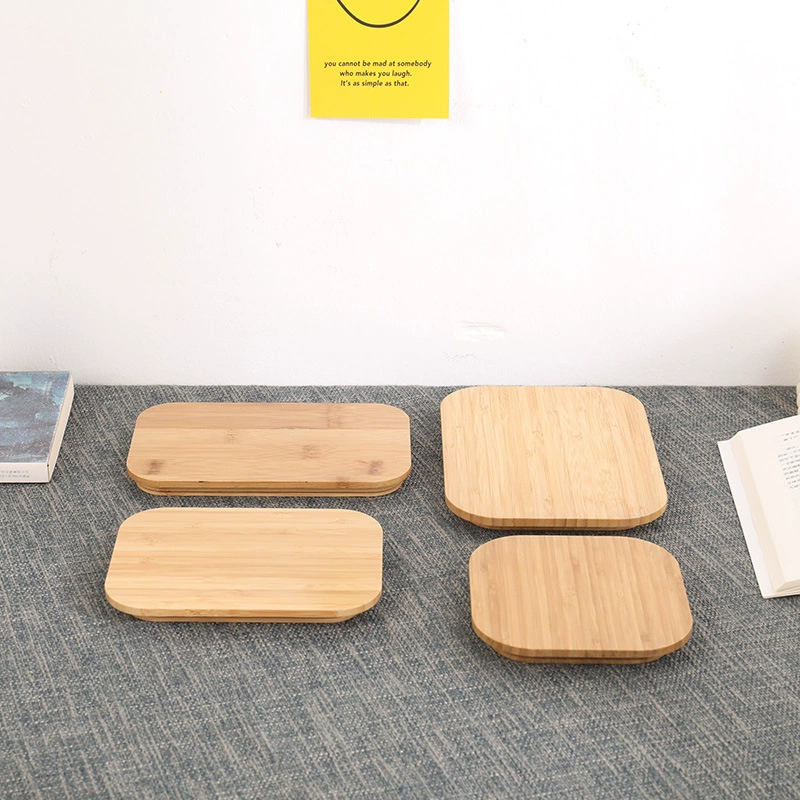 Стеклянная герметичная крышка для ланч-бокса, прямоугольная бамбуковая крышка для коробки, японская бытовая пылезащитная крышка для чашки, герметичная крышка для хрустящей еды