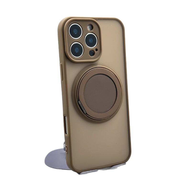 适用iPhone16手机壳磁吸旋转支架360肤感磨砂苹果15PROMAX保护套|undefined