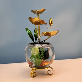 流水摆件;鸟类;树脂工艺品