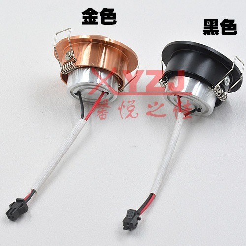 3w bull's eye LED small ceiling light downlight opening 45MM ceiling light 3w special spotlight gold for hotel home decoration project