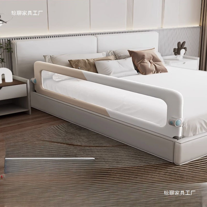 Bed Rail Anti-Fall Bedside Barrier Baby Anti-Fall Protective Fence Children's Elevated Folding Sleep Guardrail One-Sided Guardrail