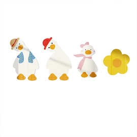 批发鸭子贴纸卫生间装饰厕所洗漱台环创主题墙面婴儿游泳馆浴室遮