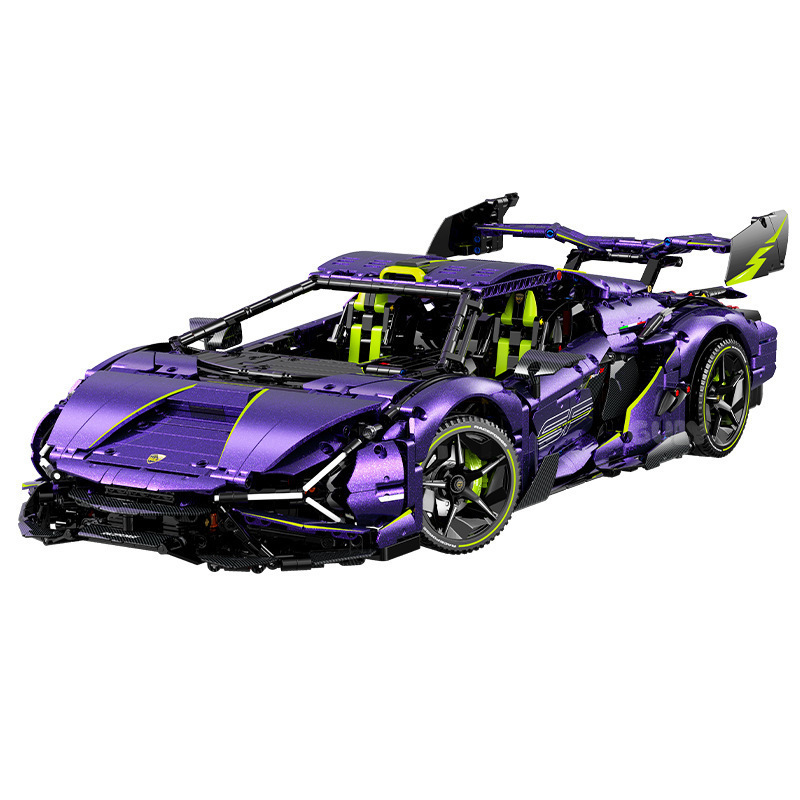 Guli10635 serie de supercorrición 1: 8 relámpago control remoto coche deportivo de bloques de alta dificultad modelo de juguete de ensamblaje
