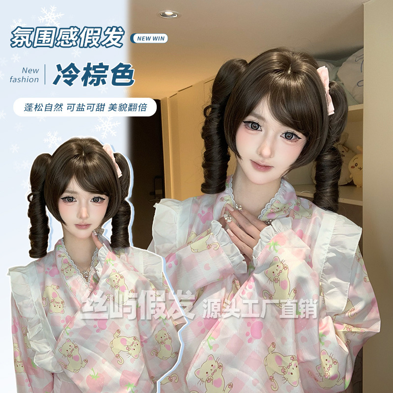 Silk Island Wig 4.0 New Technology Tiger Mouth Clip Lolita Short Hair New Style Women's Daily Internet Celebrity Short Hair Natural Full Head Silk Island Wig 4.0 New Technology Tiger Mouth Clip Lolita Short Hair New Style Women's Daily Internet Celebrity Short Hair Natural Full Head