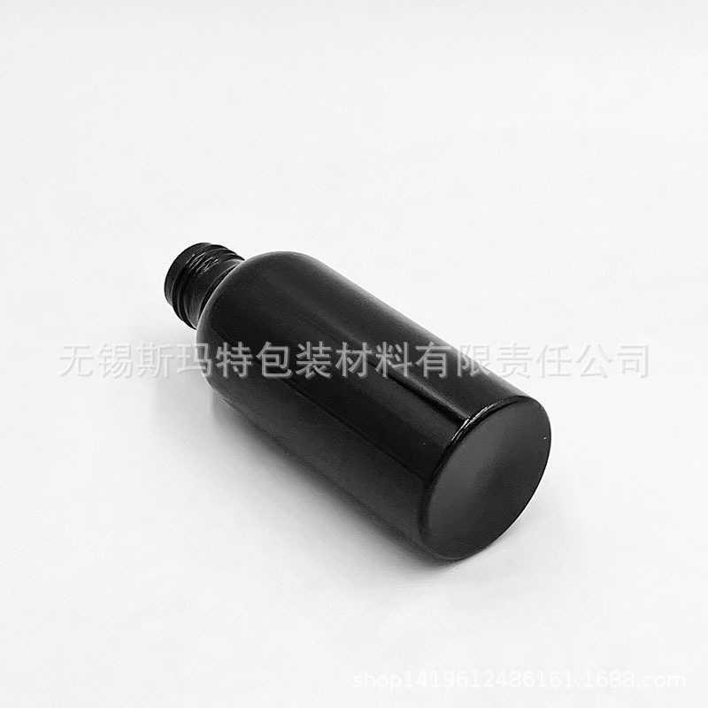 源头厂家亚黑亮黑 圆形24 28牙口金属铝瓶