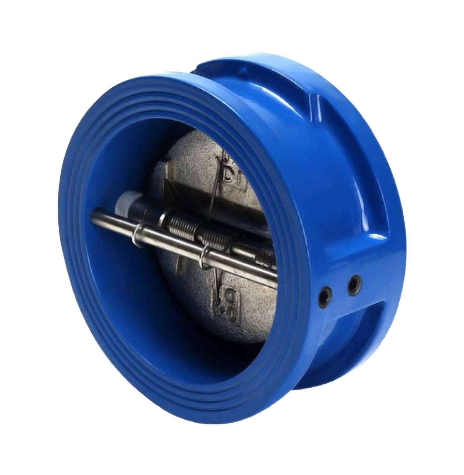 对夹式止回阀DH77X-16 球墨铸铁对夹式蝶形止回阀 单向阀DN40 50