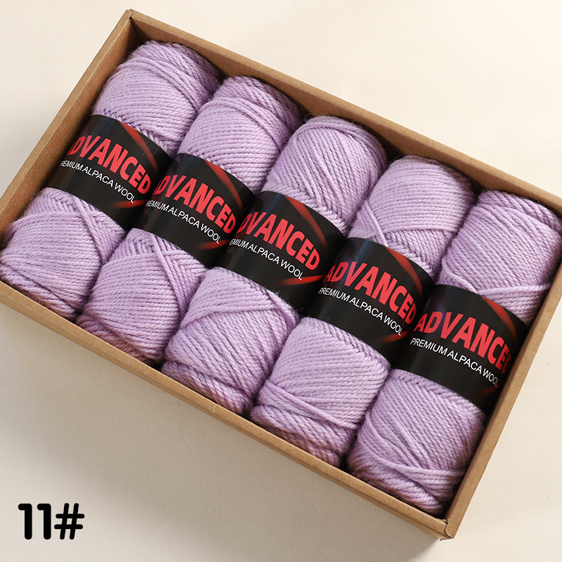 Ovillo de Lana de Alpaca Térmico para Tejido a Mano y DIY