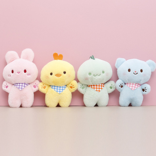 Plush toy rabbit doll cute bear doll wedding throw doll keychain small pendant gift wholesale
