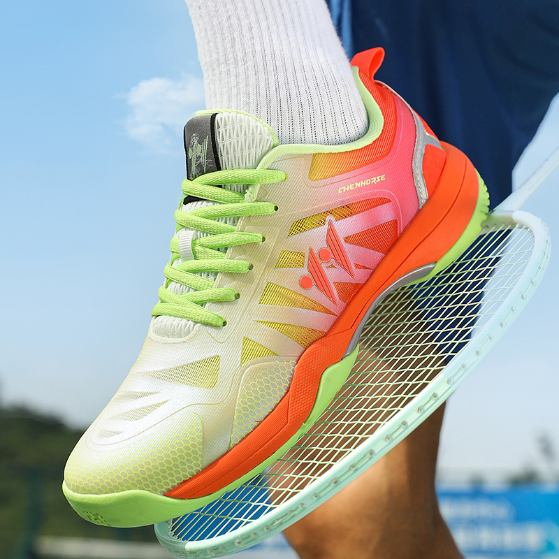 Nuevos zapatos de bádminton transfronterizos para estudiantes de secundaria, cómodos amortiguadores de rebote, zapatos deportivos ligeros transpirables al por mayor image 2