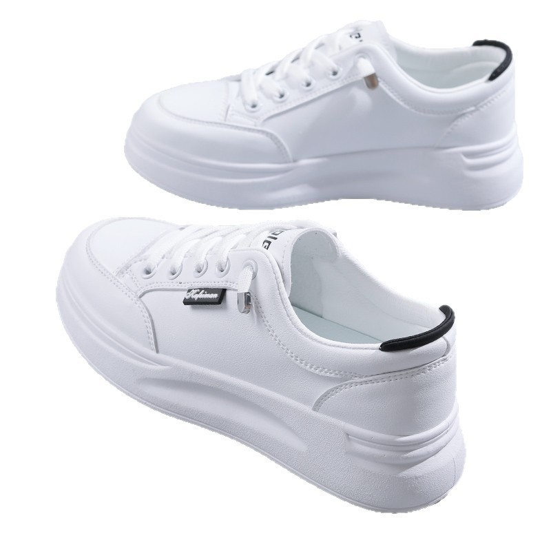 Red versátil zapatos blancos para mujeres primavera y otoño de 2025 nuevos zapatos de mujer zapatos deportivos cómodos de estilo nacional skate