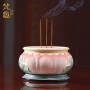 家用供佛陶瓷莲花香炉