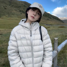 羽绒棉服女冬季2025新款轻薄连帽小棉袄韩版宽松时尚保暖棉衣外套