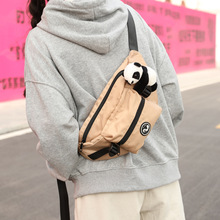 2024秋冬新款尼龙斜挎包包女休闲百搭大容量胸包男时尚潮牌骑行包