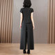 Quality Assurance Two-Piece Mother's Xiangyun Yarn Top New High-End Silk Mulberry Silk Fashion Casual Suit
