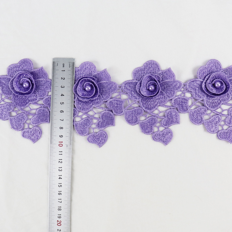 紫色钉珠水溶条码E00013