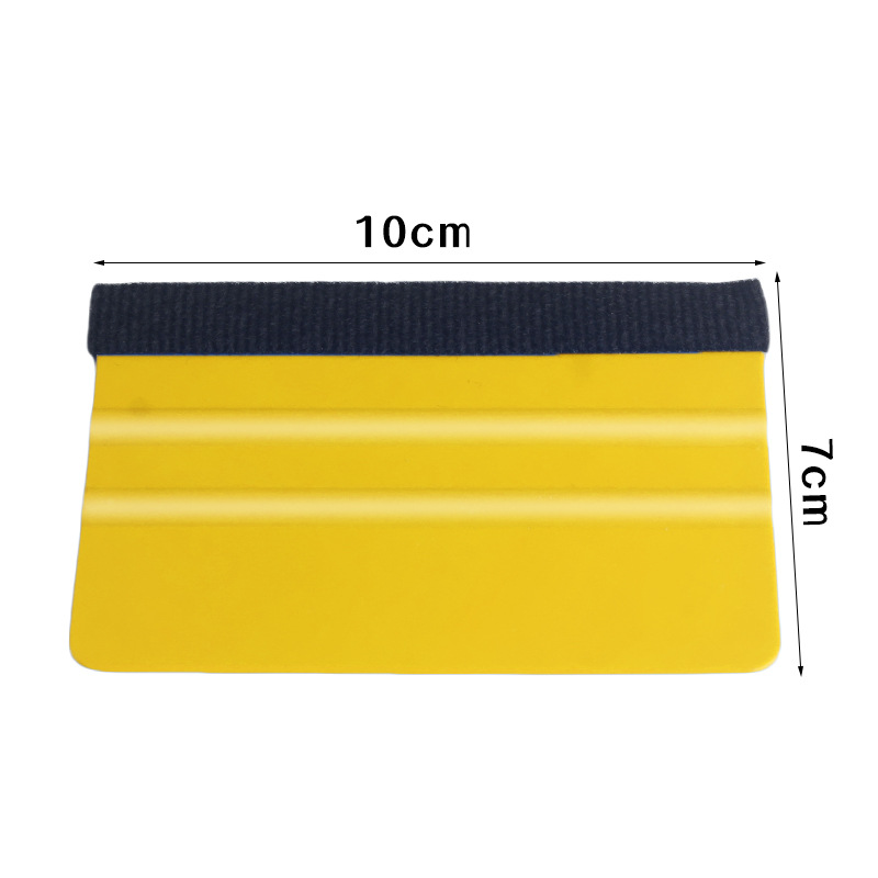 10cm 노란색 사각형 스크레이퍼 천