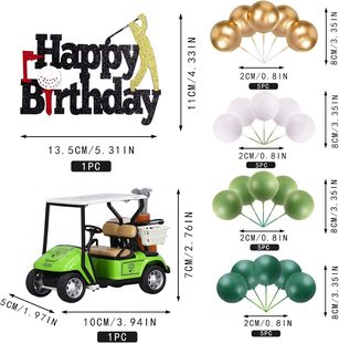 Golf Cake Decoration Birthday Cake Topper Golf Theme Cake Decoration Suitable for Golf Theme