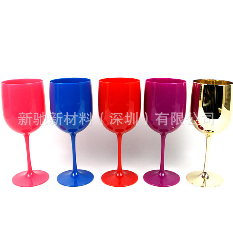 Amazon venta caliente al por mayor exportación comercio exterior fácil pintado a mano personalidad creativa cristal pintado vino tinto vino extranjero alto