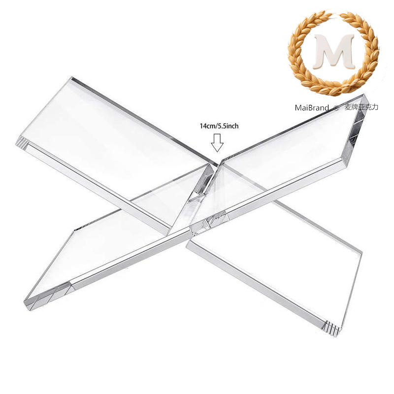 亚克力置物架展示架拆卸亚克力开放式书架在床上桌面阅读架Lucite