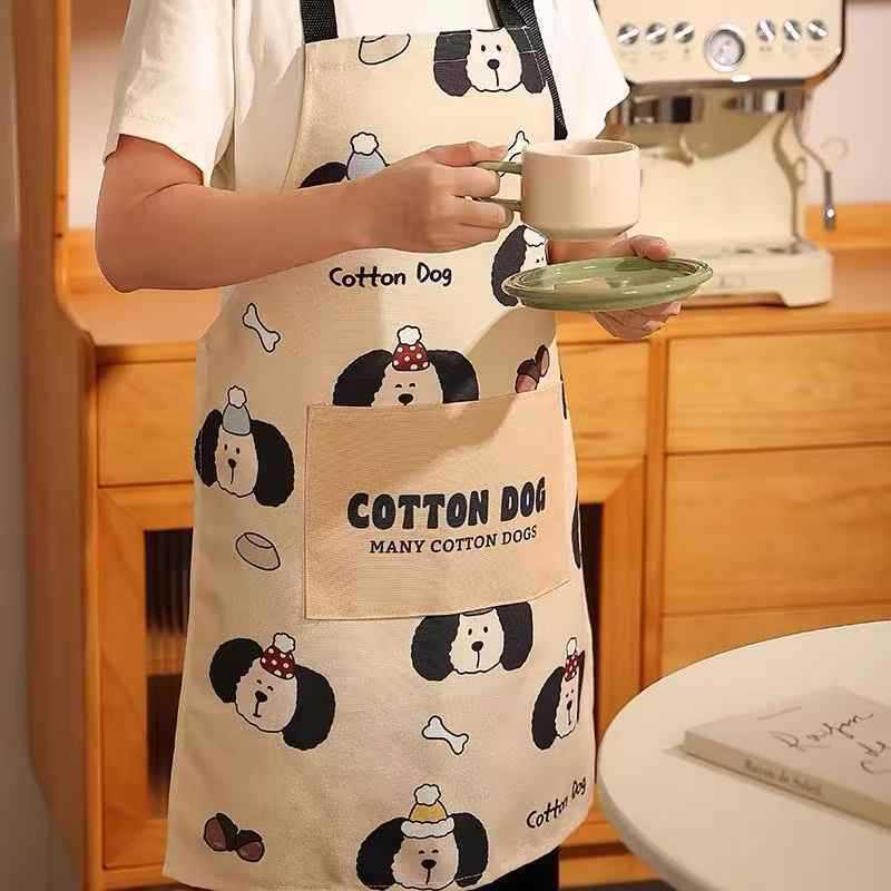 若者のファッションエプロン新しいかわいいエプロン防水耐油キッチンホーム作業服調理つなぎ服|undefined