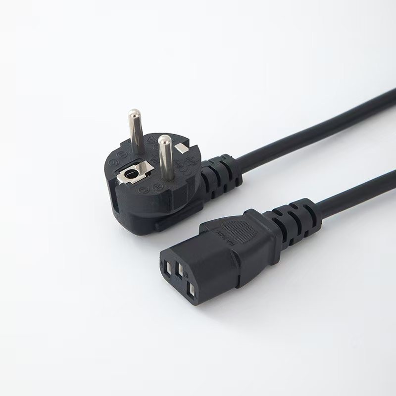 Línea de alimentación estándar europeo Caja principal de computadora Adaptador de impresora de pantalla 1.21.52m Plug