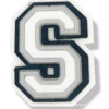Black and white letter S