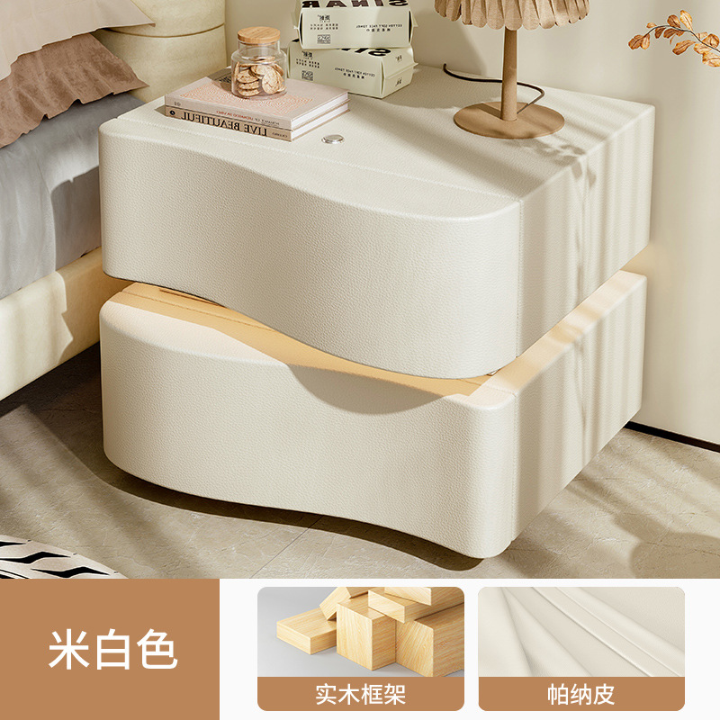 Mesa de cama de madera maciza simple y moderno gabinete de almacenamiento de dormitorio en 2026 nuevo armario pequeño doméstico principal