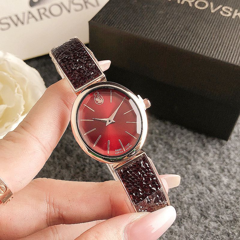 Watch Women's Round Small Exquisite High-End Watch Strap Starry Sky Quartz Watch Retro Watch Retro Shell Watch