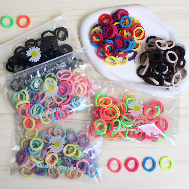Cute children's knitted harmless hair rope